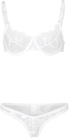 Corset Lingerie for Women Open Breast Three Underwear Lace Ring Point