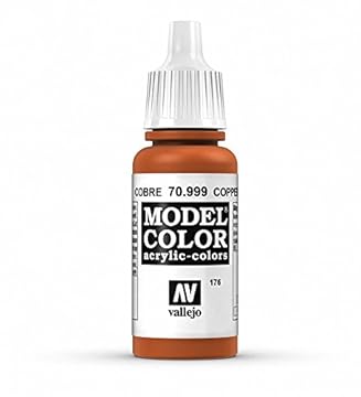 Vallejo VJ70999 Model Color 17 ml Acrylic Paint - Metallic Copper