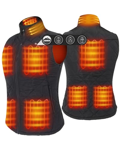 Are Heated Vests Worth It for Women Over 50? Lessons from 15 Years of Training 9 ARRIS Women`s Heated Vest, Size Adjustable 7.4V Electric Warm Vest with Battery Pack Black…