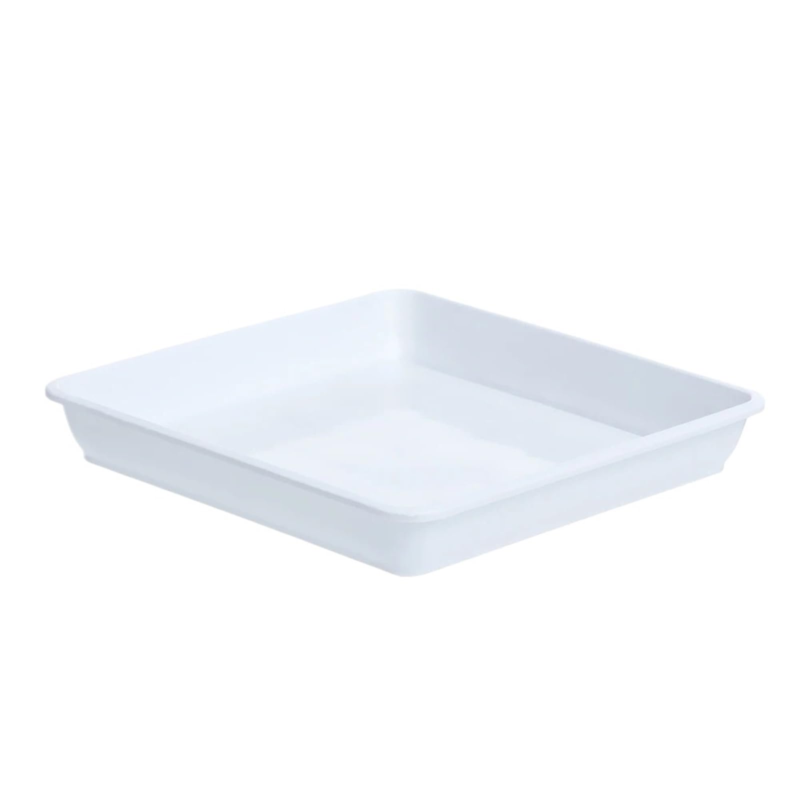 YILWPV 10Pcs Flower Pot Plant Saucer Plastic Tray Saucers Drip Trays Indoor Outdoor(White,15x15cn)