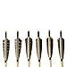AMEYXGS 12pcs Archery Wooden Arrow Shaft Turkey Feather Wood Arrow Shaft Shooting Practice Arrow Without Arrowhead Suitable for Traditional Bow Long Bow (Type 1)