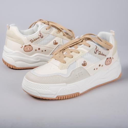 Bobo's House Womens Shoes Bobearu The Bear Fashion Sneakers Walking Shoes Women Kawaii Accessories White Shoe4