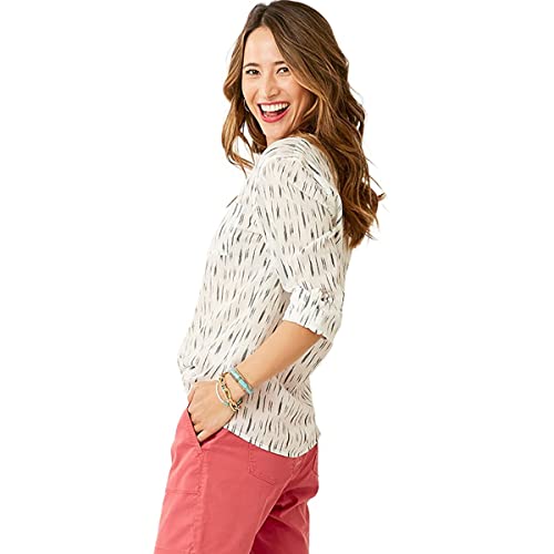 Carve Designs Women's Standard Dylan Gauze Shirt, Cloud Ikat, Sm #TOP2