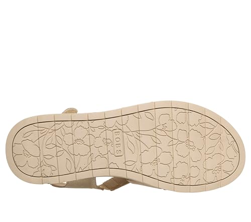 Skechers SKECHERS Women's Bobs Arch Fit Oasis - Cozy Crosser Sandal, Champagne, 10