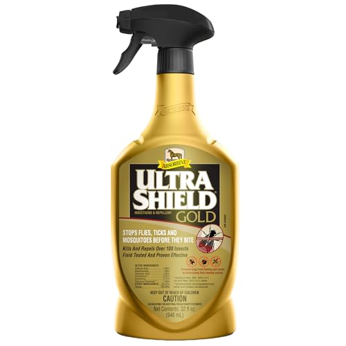 Absorbine UltraShield Gold Insecticide & Repellent for 100+ Insects Use on Horses
