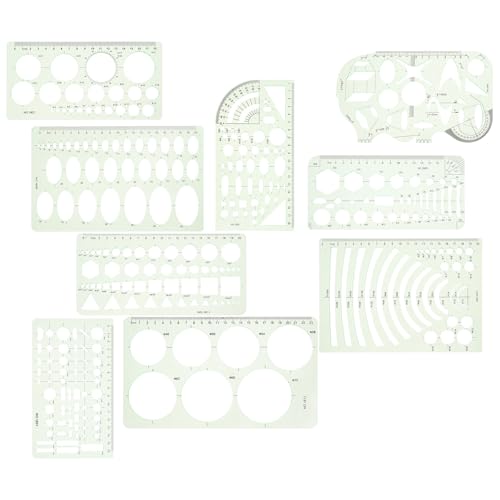 JEWEDECO �ΐF�̃v���� �~ �ȉ~ �~���`�̑��T�C�Y�X�e���V�� �g�ѕ֗��f�U�C����G��v���W�F�N�g�ɍœK ��A�[�e�B�X�g���� 9�Z�b�g�􉽊w�`��e���v���[�g