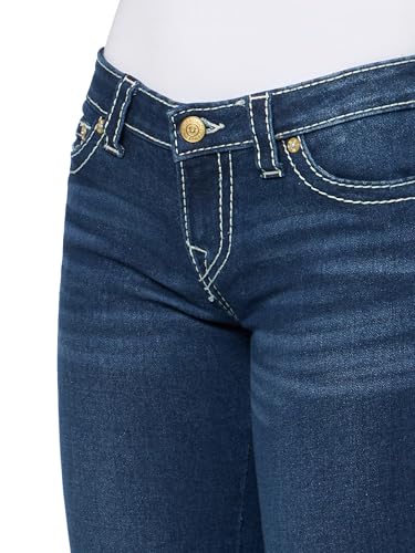 True Religion Women's Butterfly Cutoff WB Joey LR Flare Jeans - Big T Stitching3