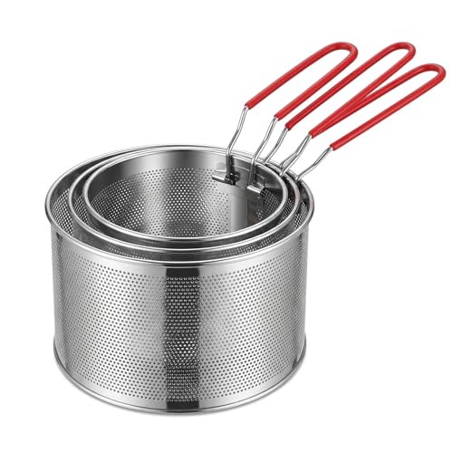 3 Pièces Passoire en Acier Inoxydable, 14/16/18 cm Passoire Inox Cuisine
