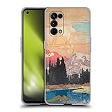 Head Case Designs sous Licence Officielle Kijiermono Storms Over Keiisino Art Asiatique Antique Coque en Gel Doux Compatible avec Oppo Reno5 5G / Find X3 Lite
