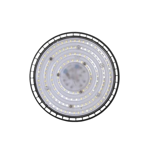 Campana LED 200W para almacén industrial con luz blanca 6000K resistente al agua IP65