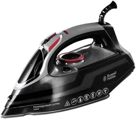 Russell Hobbs Steam Iron [3100W, 210 g/min extra steam boost, 70 ...