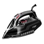 Russell Hobbs Steam Iron [3100W, 210 g/min extra steam boost, 70 g/min steam] Power Steam (350ml, ceramic soleplate, self-cleaning & spray water function, anti-limescale, drip stop) 20630