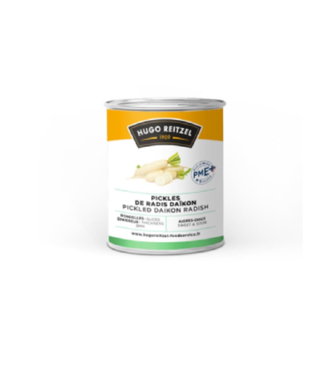 Pickles Oignons Rouges et Pickles Radis Hugo Reitzel 425g/Boite - Offres de 1 et 2 Boites - Livraison Gratuite France (2 boites, Pickles radis)