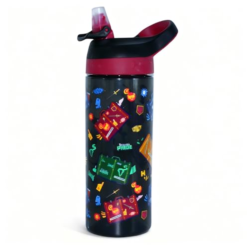 Harry Potter Atlantic Water Bottle – 600ml Premium Reusable Drinks Bottle with Flip Straw Lid, Durable BPA-Free Design, Back to Hogwarts Edition