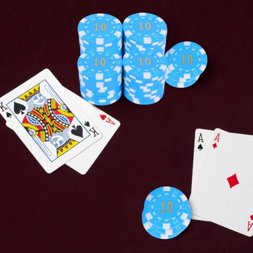 Chips digitales de plástico para contar y juegos de mesa infantiles 50 unidades 5