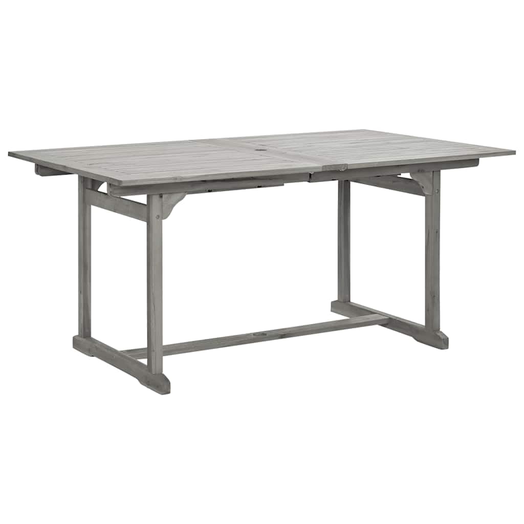 Juego De Comedor para Jardin 7 Piezas Madera Acacia Maciza | Mesa Extensible, Sillas Ajustables 5 Posiciones, Plegables, Max 110 Kg Por Asiento