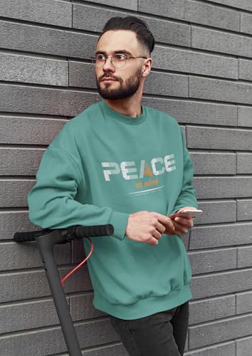 Image of Men Regular Fit Crew-Neck Sweatshirt