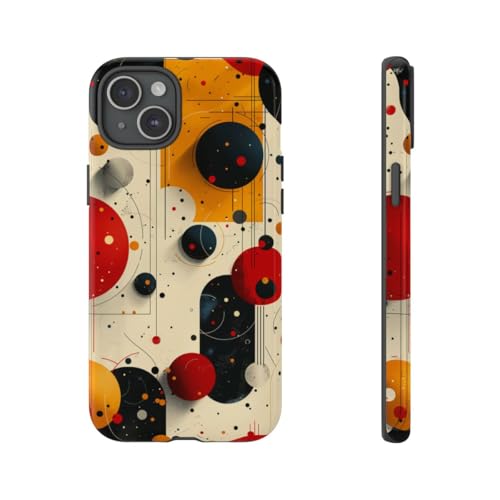 Coque cercles abstraits iPhone 15 Plus pour un style urbain au quotidien
