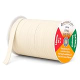 Mandala Crafts Cream Maxi Piping Bias Tape with Welting Cord - 1/2 Inch Upholstery Piping Trim for Sewing, Cushions, Slipcovers, and DIY Decor - 55 Yards Lip Cord Trim