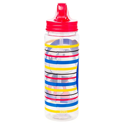 Silver Buffalo Disney's Mickey Mouse Circle And Stripes Tritan Water Bottle, 20 Ounces #TOP1