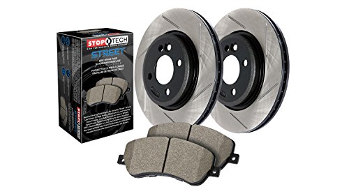 Stoptech 937.65536 Street Axle Pack, Slotted, Rear