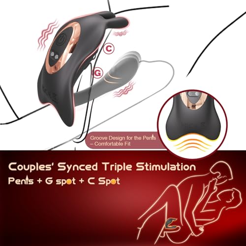 Image of Healexcer Hands-Free Wearable Panty Vibrator,Strap On Couples Women Sex Toy