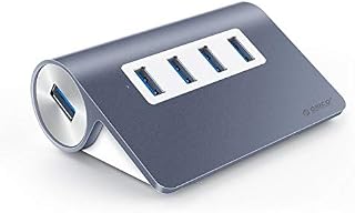 ORICO 4 Port USB 3.0 Unibody Aluminum Portable Data Hub with 3.3 Feet USB Cable for MacBook Pro/Mini, iMac, XPS, Surface Pro, Notebook PC, USB Flash Drives, Mobile HDD