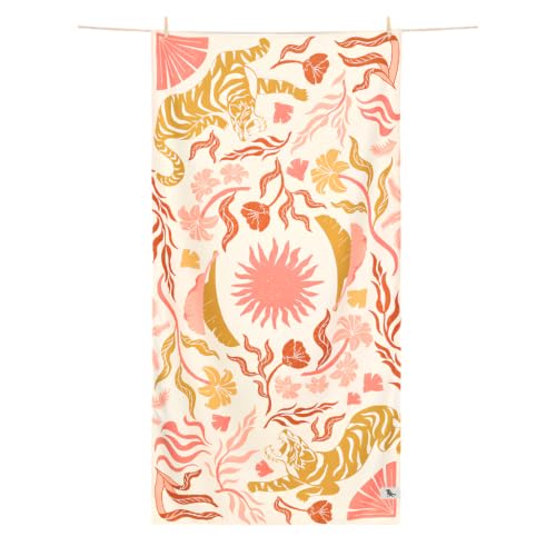 Dock & Bay Bath Towel - for Home - Quick Dry, Super Absorbent - Includes Bag - Tiger Palm, Large (160x70cm, 63"x28")