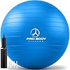 ProBody Pilates Exercise Ball – Multiple Sizes Gym Grade Balance Ball for Fitness, Yoga, Workout, Pregnancy & Physical Therapy