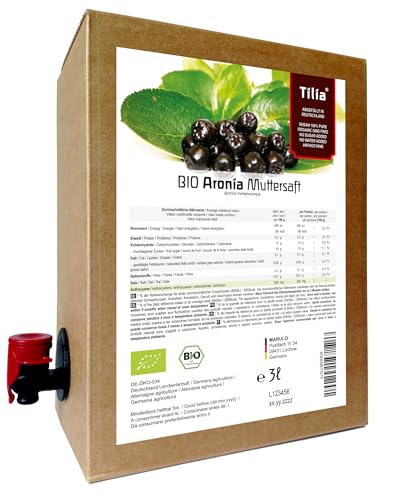 Aroniasaft naturi.me BIO Aronia Muttersaft - 100% Direktsaft 3 Liter