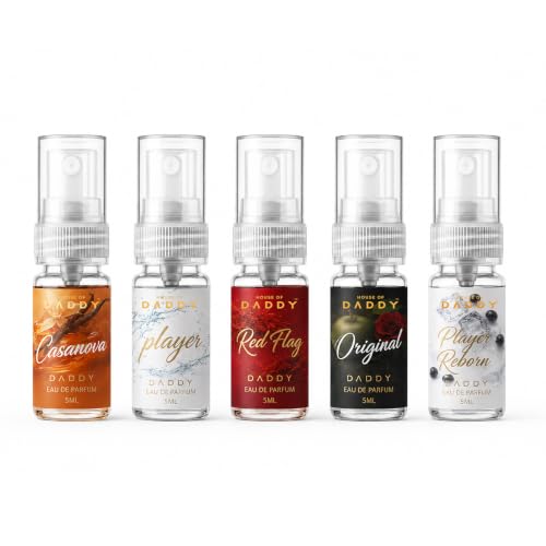 Image of House of Daddy Eau De Parfum 5ml Perfume Set for Men | Casanova, Player, Red Flag, Original & Player Reborn | Set of 5 Fragrance Sprays