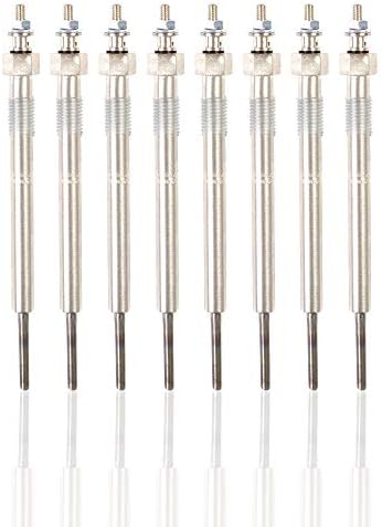 8PCS Diesel Glow Plugs 12639701 Replacement for Chevy GMC 6.6 LBZ LGH LLY LML LMM Duramax 2006-2016 Silverado Sierra 2500HD, 2007-2016 Silverado Sierra 3500HD, 2006-2016 Express Savana 2500 3500