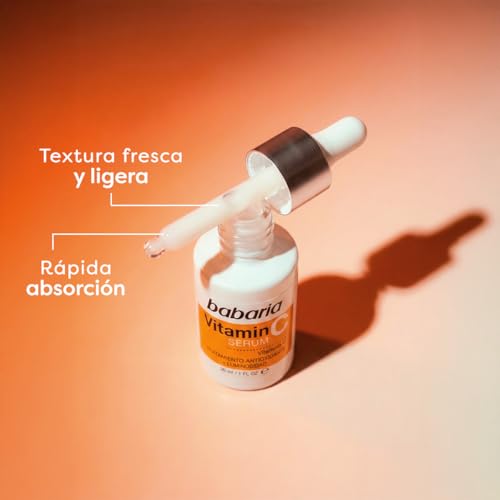 Miniatura 5 de Babaria - Serum Vitamina C | Vitamina C Cara Que Ilumina Tu Rostro| Serum Facial Mujer Y Hombre Con Naranja | Piel Luminosa 30ml | Reduce Las Manchas | 100% Vegan