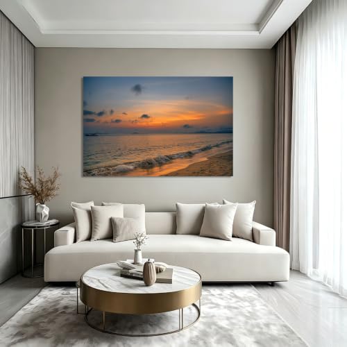 Cuadro en lienzo de playa 20x30cm para decorar la pared del hogar sin marco 4