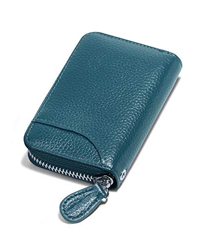 [GADIEMKENSD] 財布 メンズ レザー カードケース カード入れ 大容量 小銭入れ メンズ Card Wallet Men Women Rfid 本革 カード クレジットカード 小銭ケース 財布 メンズ レディース コインケース キーケース ブルー（Amazon）