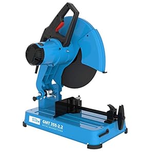 Güde 40556 Sierra de metal GMT 355-2.2 (disco de corte de metal, interruptor de seguridad, tornillo de banco, potencia del motor de 2,2 kW)
