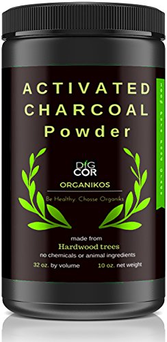 DIGCOR Organikos Activated Charcoal Powder, 2 lb Large Jar Natural Hardwood Charcoal Powder, Pure Food - Grade, USA - Made Charcoal Teeth Whitening Powder, Detox Face Mask, Digestive System, E - Book DIGCOR Organikos Activated Charcoal Powder, 2 lb Large Jar Natural Hardwood Charcoal Powder, Pure Food - Grade, USA - Made Charcoal Teeth Whitening Powder, Detox Face Mask, Digestive System, E - Book