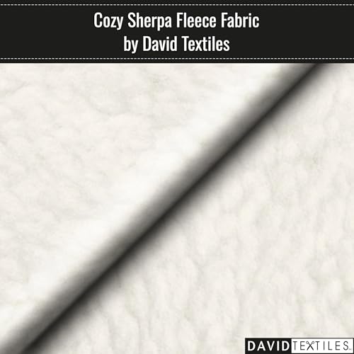 Luxurious Creamy White Faux Fur Sherpa Fleece Fabric by the Yard for Crafting and Sewing – Super Soft and Plush Material by David Textiles 3 Luxurious Creamy White Faux Fur Sherpa Fleece Fabric by the Yard for Crafting and Sewing – Super Soft and Plush Material by David Textiles - Image 2