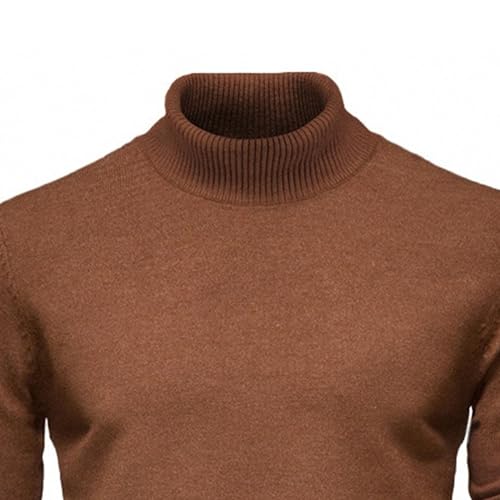 JEKE-DG Men's Fashion Knit Basic Pullover Slim Fit Solid Dress Sweater Turtleneck Long Sleeve Fall Winter Sweaters3