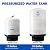 iSpring T11M 11 Gallon Pre-Pressurized Water Storage Reverse Osmosis Systems ro Tank, 11 Gallons, White