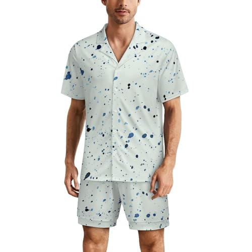 Pyjama homme doux blanc boutonné pour stopper l'inconfort des nuits chaudes