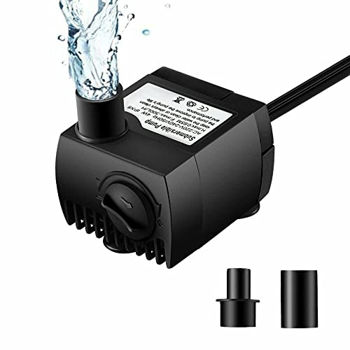 WEISIPU 300L/H Electric Water Feature Pump Small Quiet Fountain Pump for Indoor Garden Fish Pond Pet...