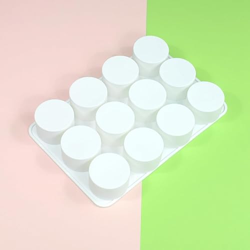 Miniatura 5 de Molde de silicona cilíndrica para jabón, moldes redondos de silicona para hacer jabón hecho a mano, barras de loción, chocolate, molde para pasteles