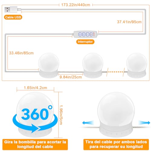 Comparativas de Espejo luces tocador que puedes comprar esta semana. 8 Imagen adicional