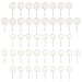 TEHAUX Cupcake Decorating 100pcs Plastic Squeeze Transfer Pipettes Liquid Dropper Pasteur Pipettes for Chocolate Cupcakes Strawberry Ice Cream Cupcake Toppers