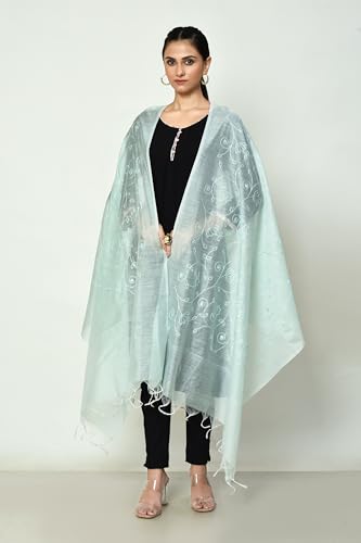 Women's Cotton Banarasi Dupatta, stole scarf wrap chunni4