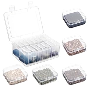 Sumnacon Seed Storage Container 14 Slots Seed Storage Transparent Seed Storage Box Plastic Seed Organizer for Flower Vegetable Garden Seeds