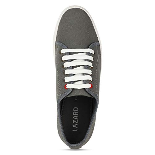 Image of Lazard by Khadim's Men Grey Lifestyle Dress Sneakers