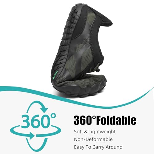 Image of SAGUARO Womens Mens Barefoot Shoes Minimalist Trail Runner Wide Toe Box Zero Drop Outdoor Cross Training Shoe