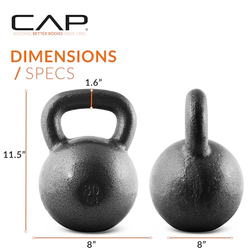 Image of CAP Barbell Cast Iron Kettlebell - Singles and Sets, Multiple Weight Choices